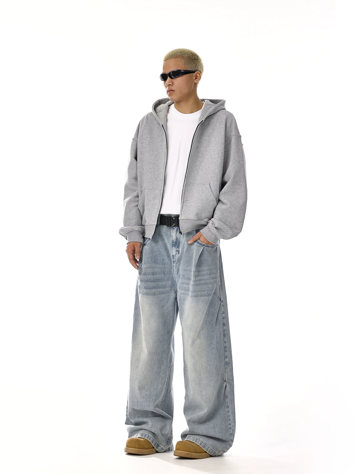 Washed Wide Leg Jeans