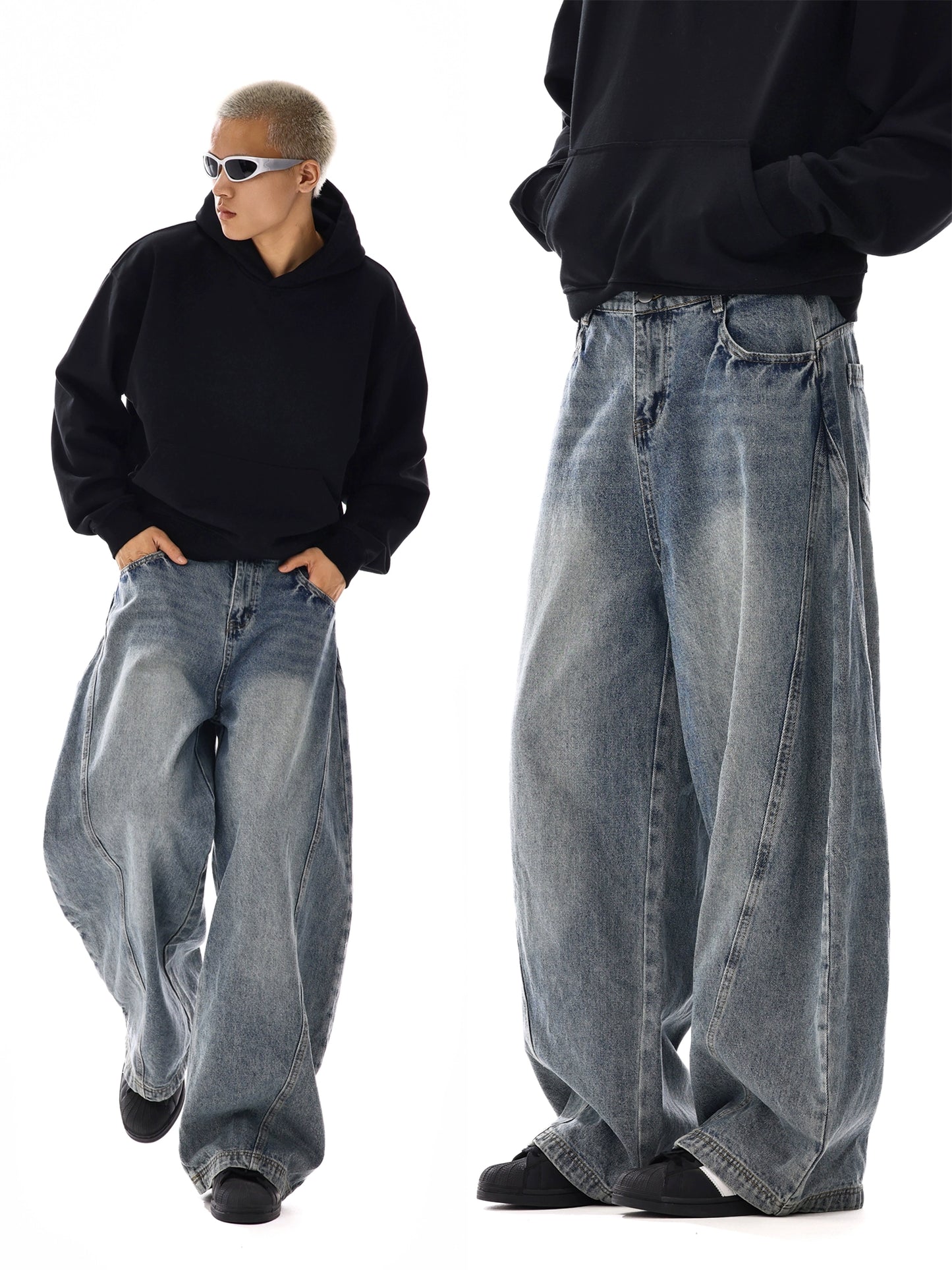 Straight Leg Baggy Jeans