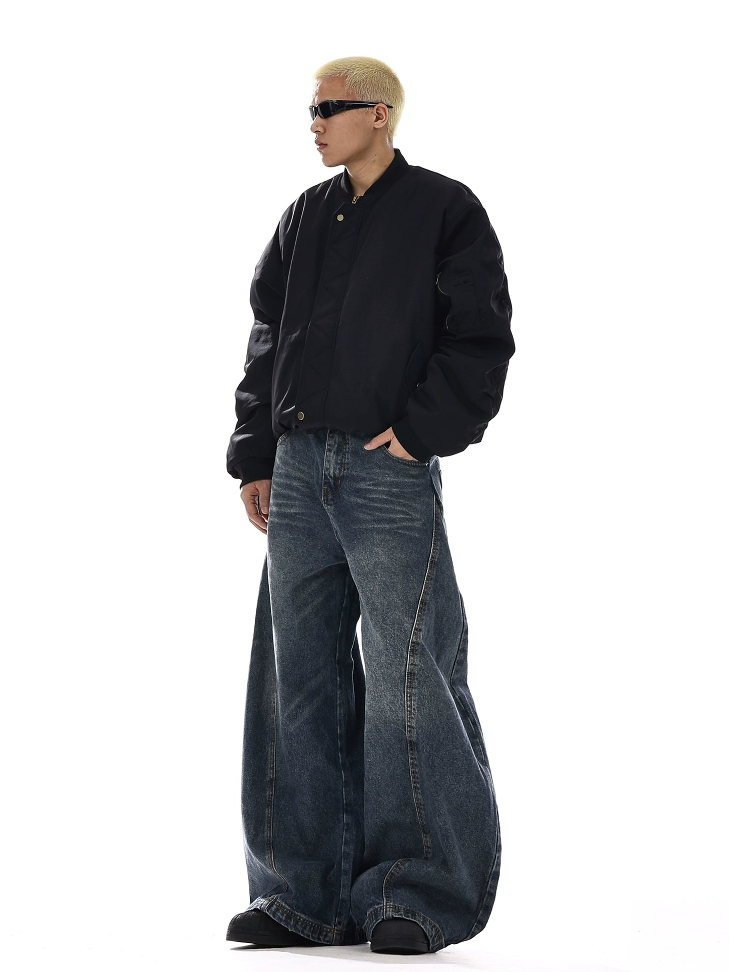 Blue Vintage Baggy Jeans