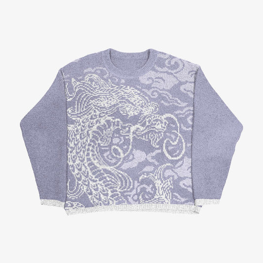 Japan Dragon Knit Sweater