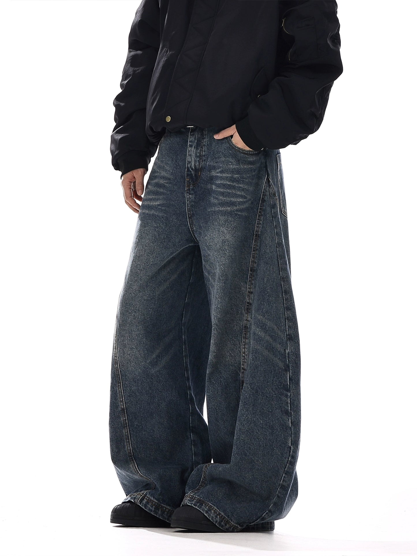 Blue Vintage Baggy Jeans