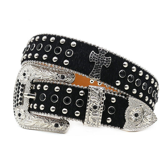 Rhinestone Pin Belt