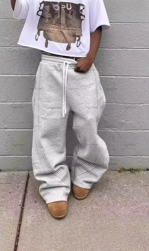 Straight Leg Striped Joggers