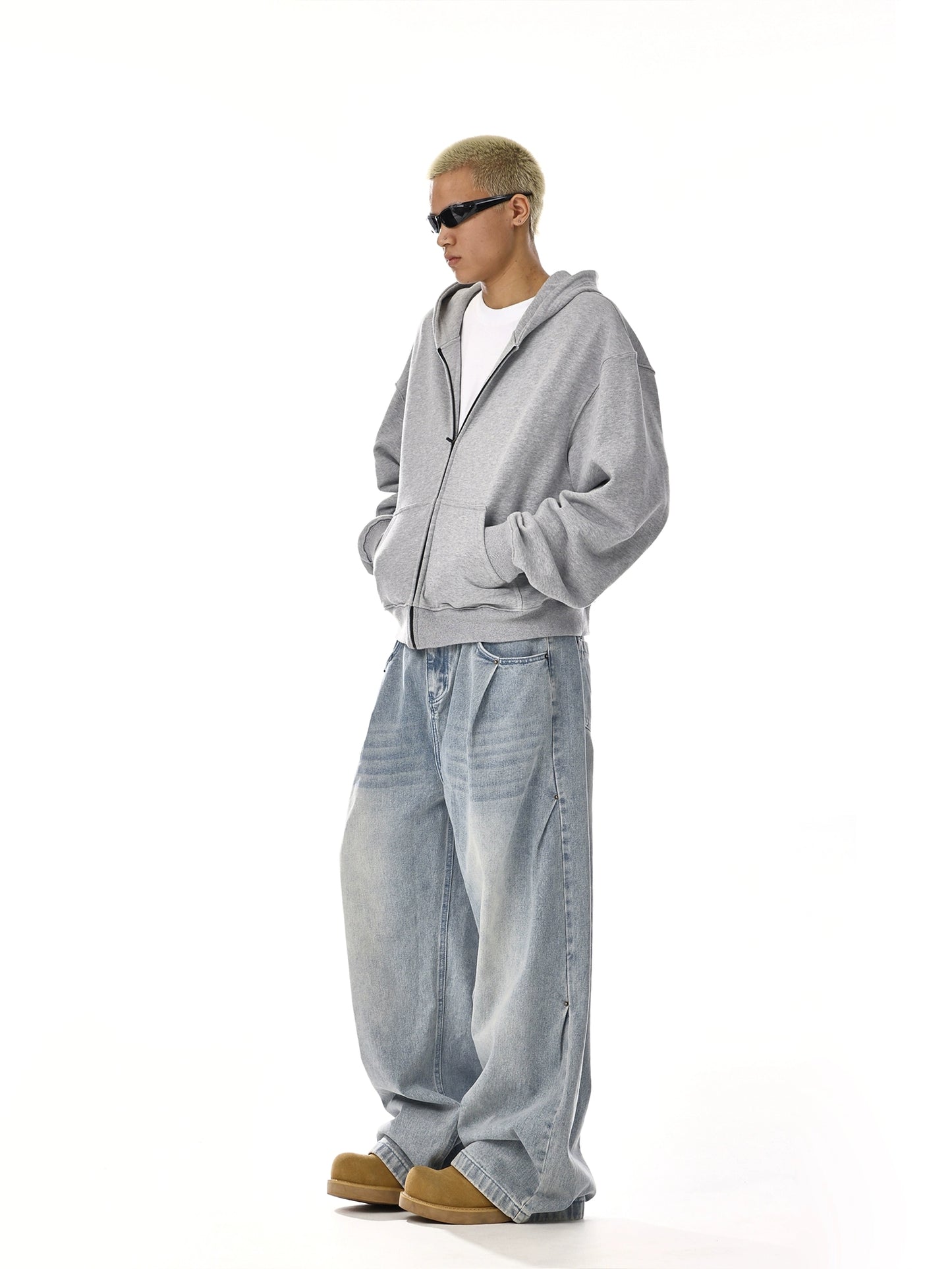 Washed Wide Leg Jeans