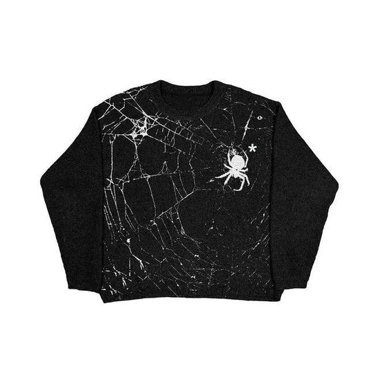 Spider Web Knit Sweater