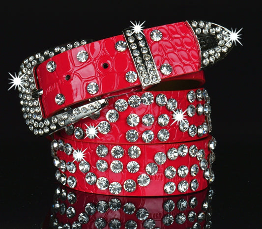 Rhinestone Belt Multi-Color