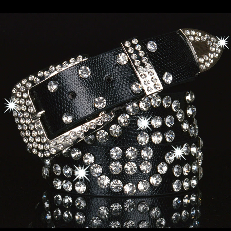 Rhinestone Belt Multi-Color