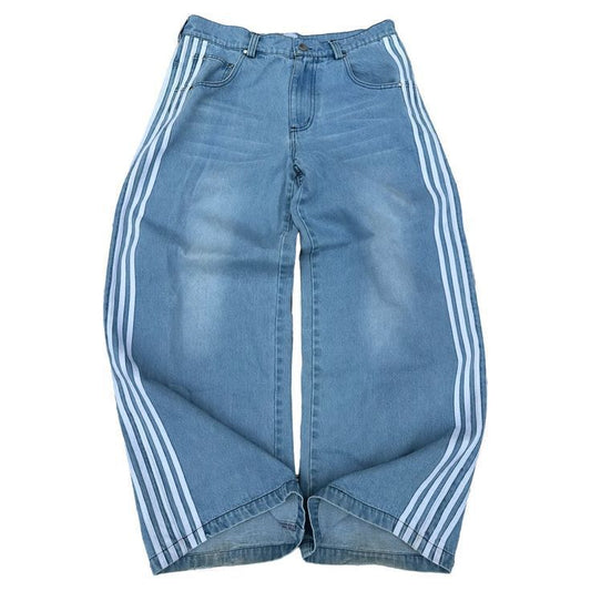 Striped Baggy Jeans