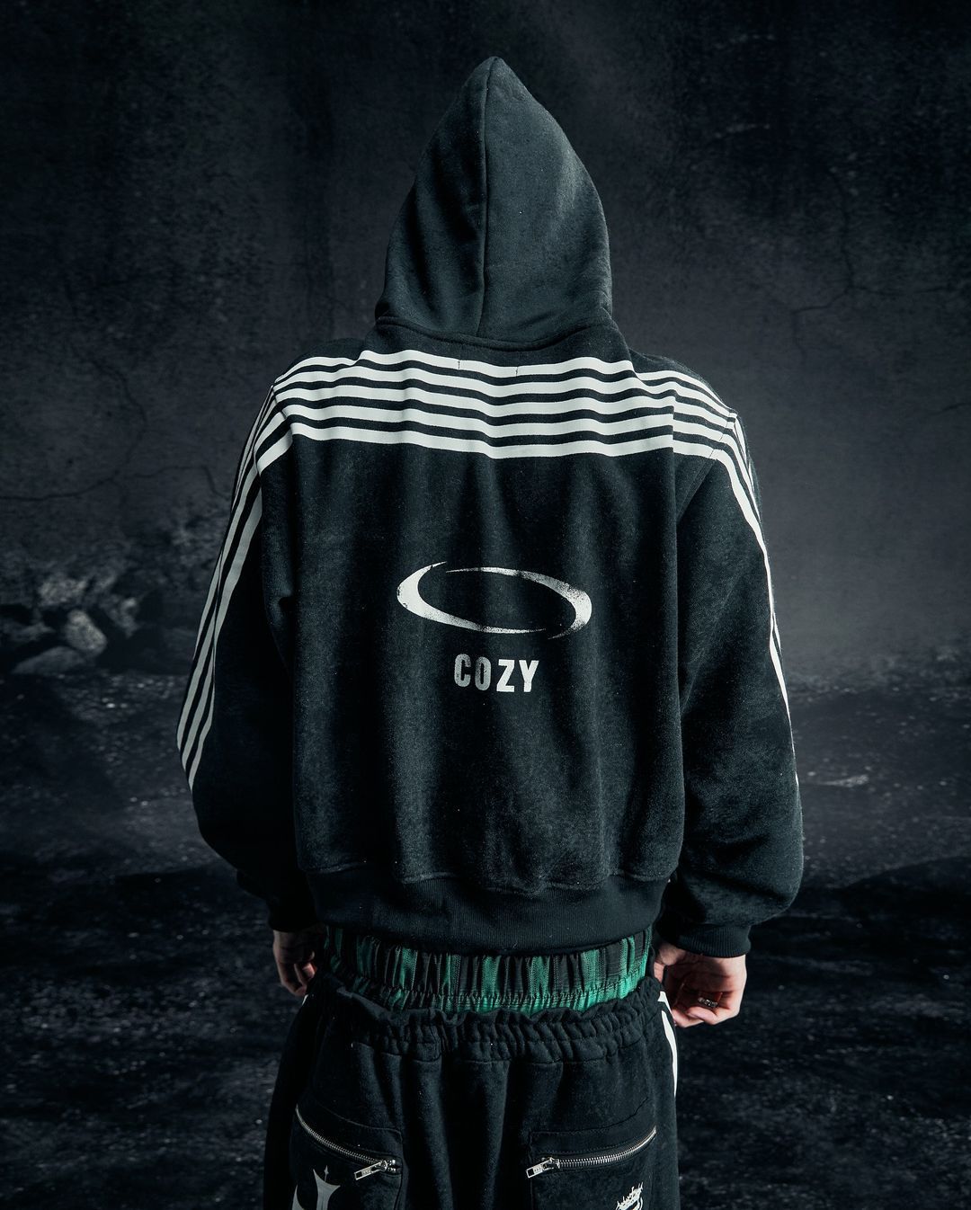 Black Striped Tracksuit