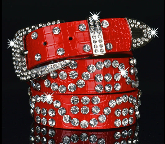 Rhinestone Belt Multi-Color