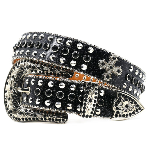 Rhinestone Pin Belt