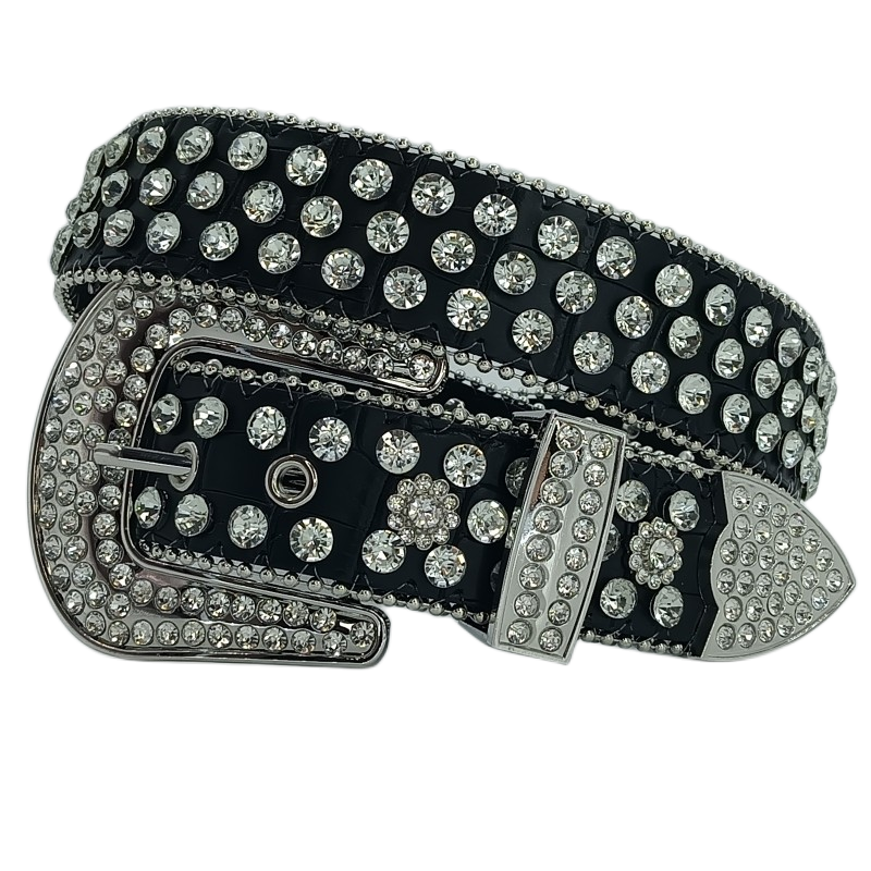 Rhinestone Pin Belt