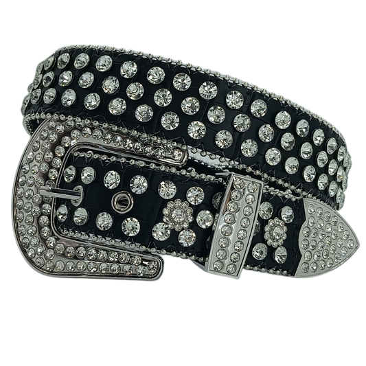 Rhinestone Pin Belt