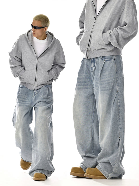 Washed Wide Leg Jeans