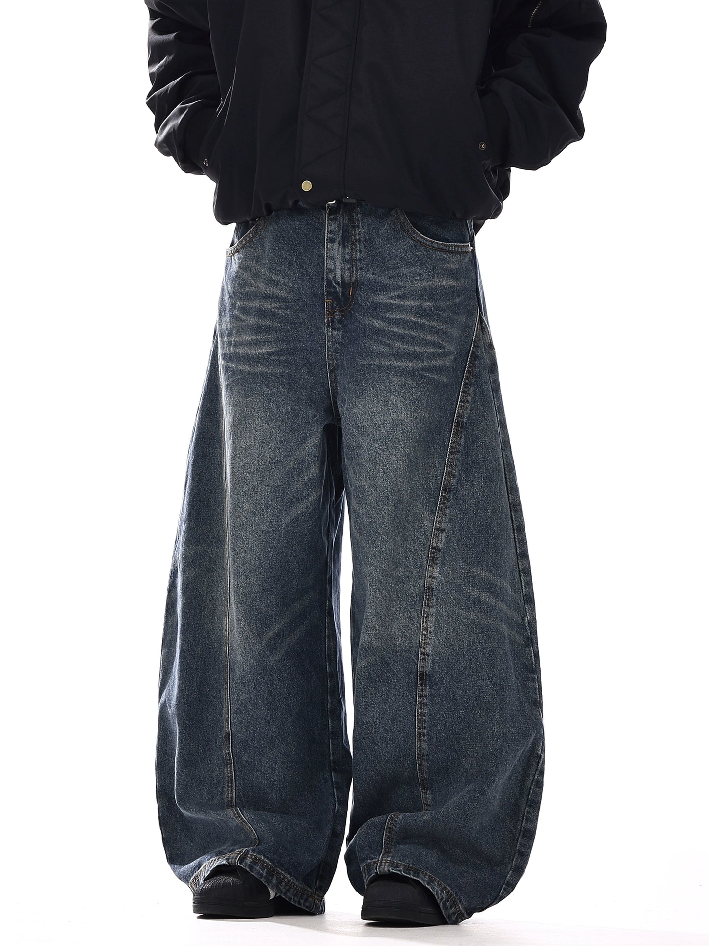 Blue Vintage Baggy Jeans