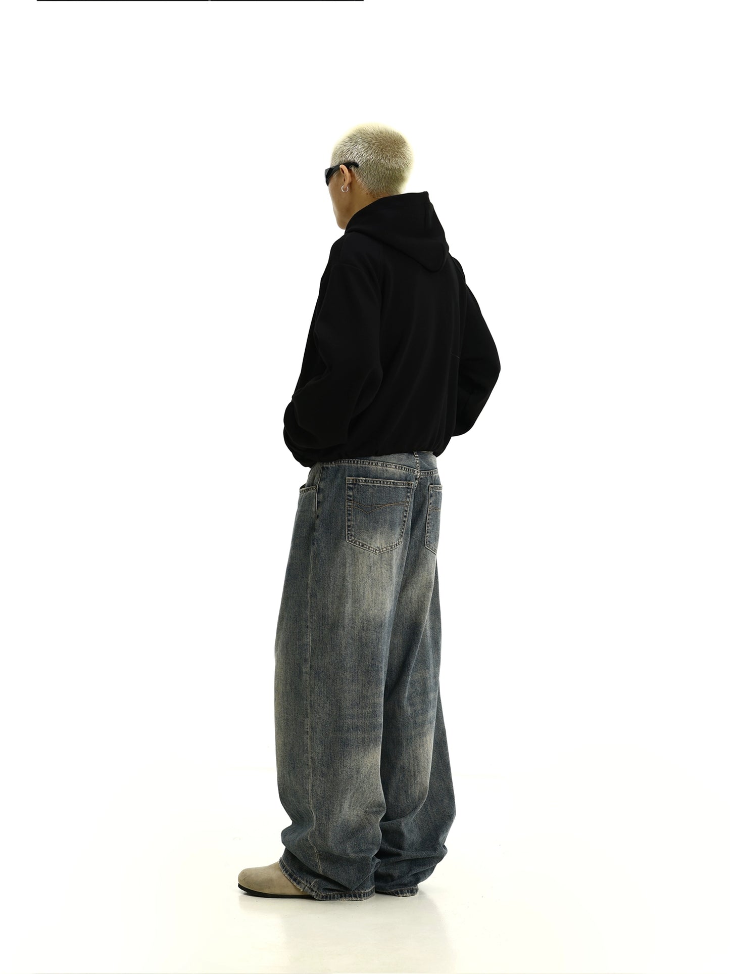 Spring Distressed Baggy Jeans