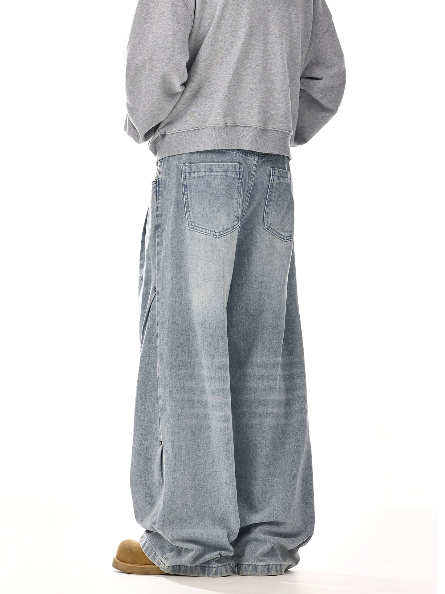 Washed Wide Leg Jeans