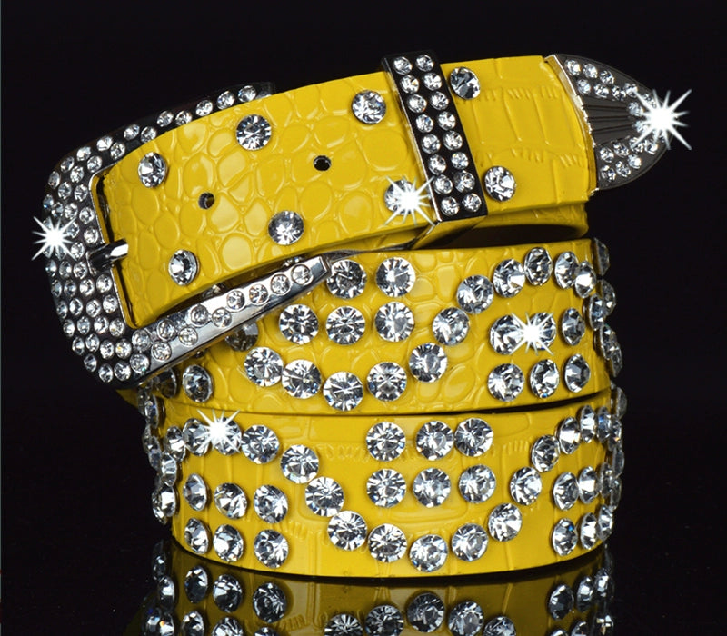 Rhinestone Belt Multi-Color