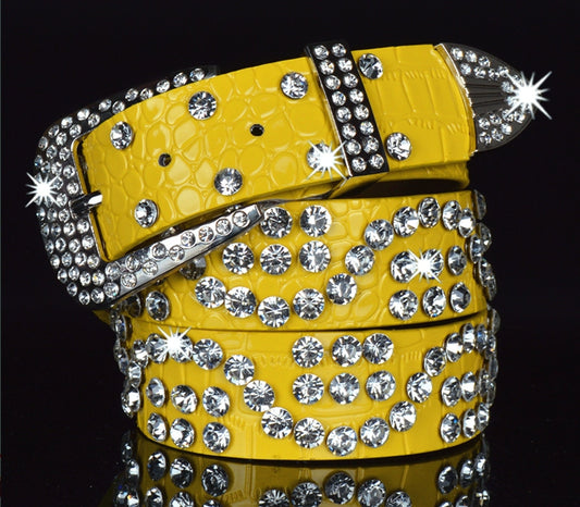 Rhinestone Belt Multi-Color