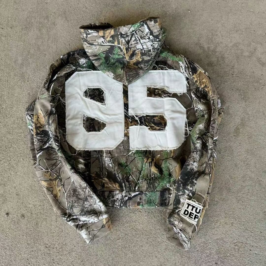 Tree Camo Zip-Up Hoodie