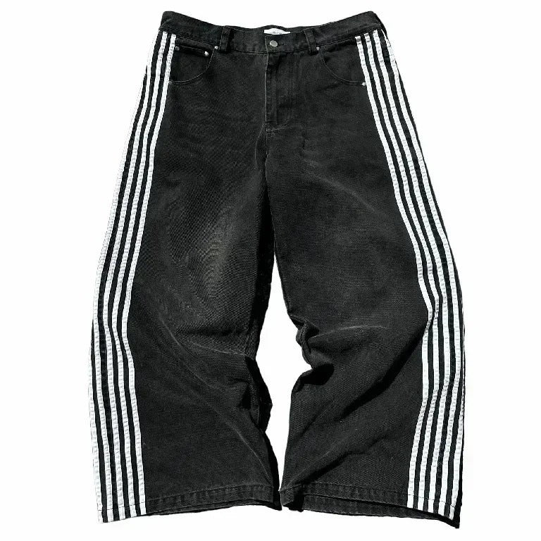 Striped Baggy Jeans