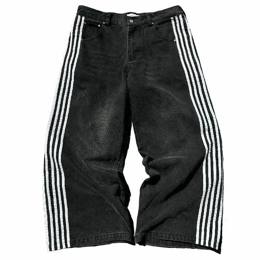 Striped Baggy Jeans