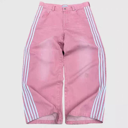 Striped Baggy Jeans