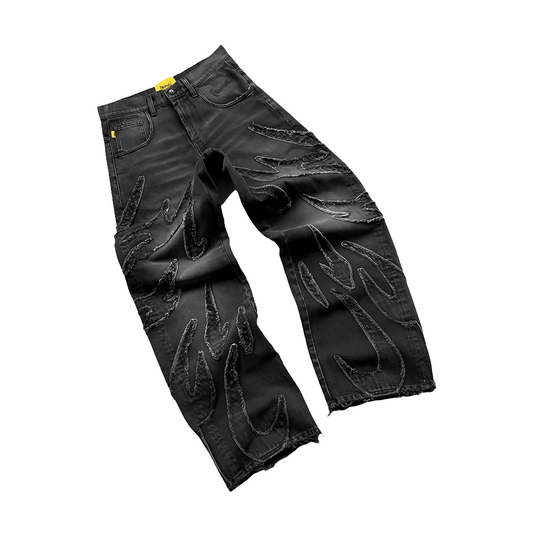 Ripped Retro Distressed Baggy Jeans