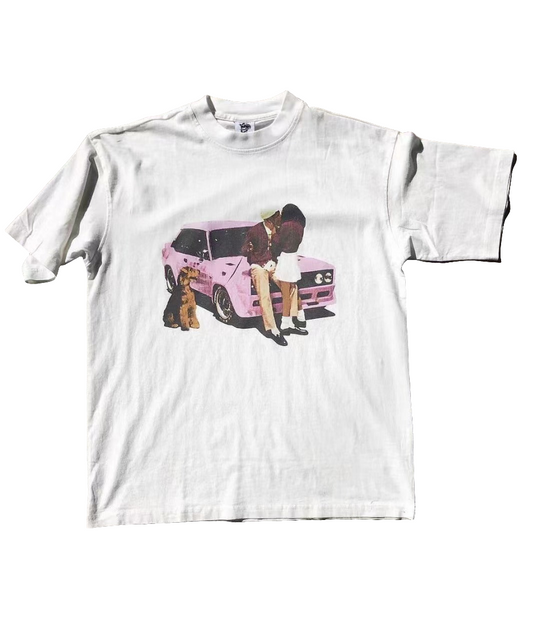 Pink Car Print Tee