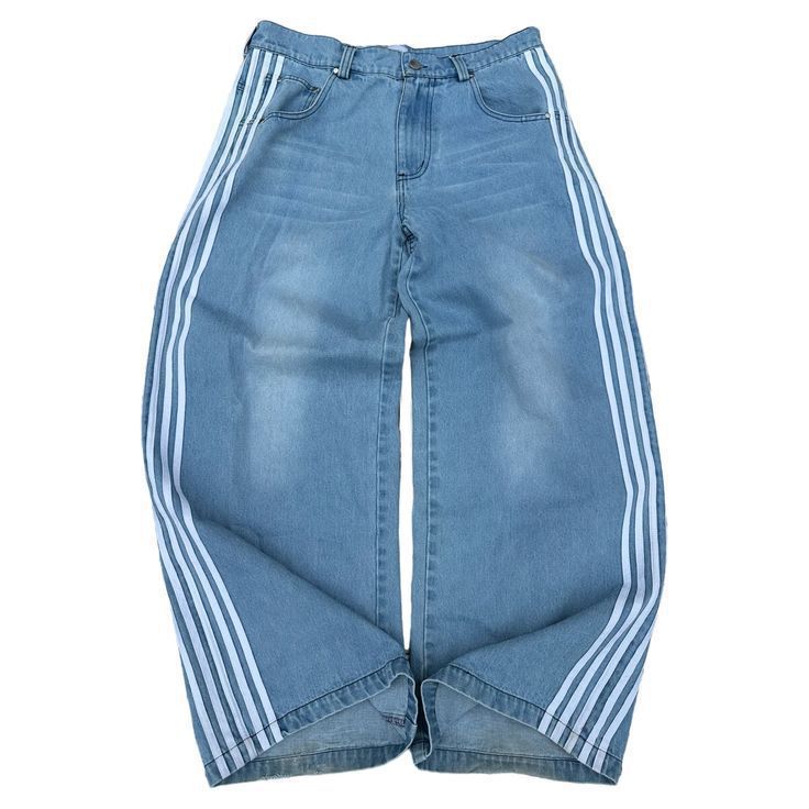 Striped Baggy Jeans